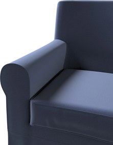 Poťah na kreslo Ektorp Jennylund farba produktu tmavomodrá látka zamatová