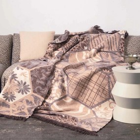 BAVLNENÁ DEKA RUSTIC 150X200 CM VZROVOVANÁ