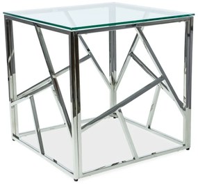 Konferenčný stolík ESCADA B, 55x55x55, sklo/chrom