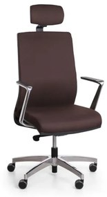Antares Kancelárska stolička TITAN s opierkou hlavy, hnedá
