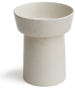 Biela kameninová váza Kähler Design Ombria, výška 20 cm