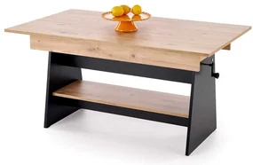 Konferenčný stolík Celina, dub artisan / čierna