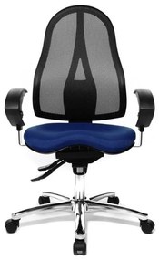 Topstar Topstar - kancelárska stolička Sitness 15 - tmavě modrá, plast + textil + kov