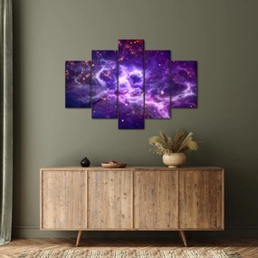 Obraz - Fialový vesmír (150x105 cm)