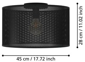 Eglo 43794 - Stropné svietidlo MANBY 1xE27/40W/230V