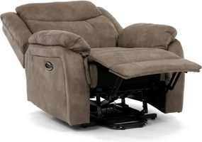 Polohovacie kreslo hnedé, elektrické TV-Q8668 BR3