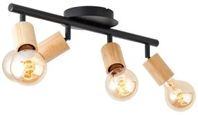 Brilliant - Bodové svietidlo TIFFANY 4xE27/28W/230V bambus