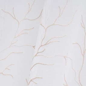 Bielo-béžová záclona 140x260 cm Coral – Casa Selección