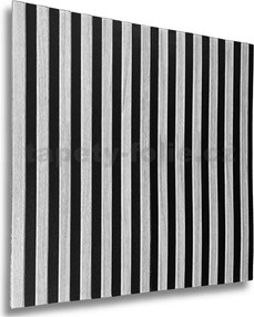 Samolepiace panely na stenu PE3, cena za kus, rozmer 66,5 cm x 66,5 cm, lamely sivé, IMPOL TRADE