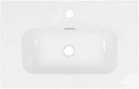 Deante Tubo, keramické umývadlo na zapustenie 600x385x160 mm, biela lesklá, DEA-CTU_6U6M