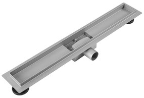 Rea Neox, odtokový sprchový žľab 90 cm, brúsená oceľ, REA-G2504