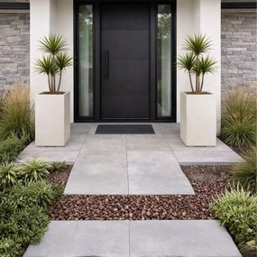 Sada 2 ks květináčů BETONIQUE 40x40/60x40 cm béžová