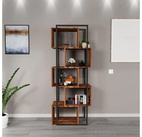 Regál Decorative 5 (orech). Vlastná spoľahlivá doprava až k Vám domov. 1108026