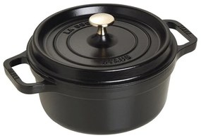 Staub Hrniec STAUB okrúhly 22 cm čierny 2,6l