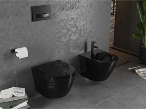 Mexen Lena, závesný bidet, čierna lesklá, 35224870