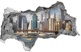 Fototapeta diera na stenu 3D Manhattan new york city nd-b-136544360