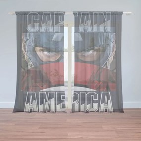 Sablio Záclony Kapitán Amerika pohľad cez štít: 2ks 150x250cm