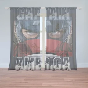 Sablio Záclony Kapitán Amerika pohľad cez štít: 2ks 150x250cm