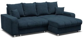 Rohová sedacia súprava Rodos P/L tmavo modrá Whisper 13
