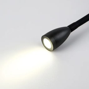 Brilagi - LED Flexibilná nástenná lampa MAYA Double LED/4W/230V + LED/3W čierna