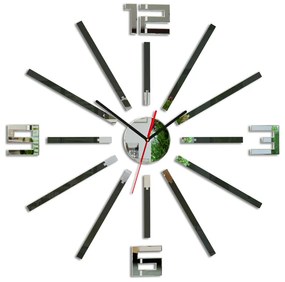 Moderné nástenné hodiny SHEEN WENGE HMCNH038-wenge