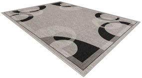 Koberec SIZAL FLOORLUX 20078 strieborný / čierny