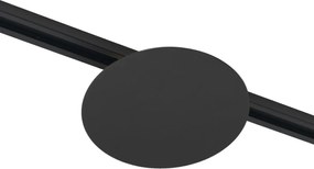 Moderné čierne stropné svietidlo pre 1-fázový koľajnicový systém 2-svetlá - Iconic Pulley