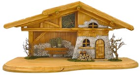 AMADEA Drevený betlehem BEZ FIGURÍK 54 cm