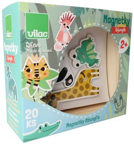 Drevené magnetky - Džungľa - 20 ks