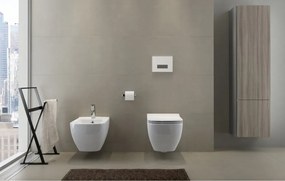 Cersanit podomietkový závesný set AQUA 51+ WC misa závesná Metropolitan CLEAN ON + sedátko Slim pomaly padajúce + tlačidlo ACCENTO, K701-267