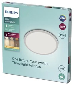 Philips - LED Stmievateľné kúpeľňové svietidlo SCENE SWITCH LED/15W/230V IP44