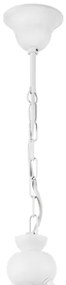 Luster na reťazi RETRO 2xE27/60W/230V matná biela