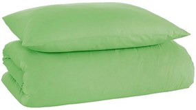Bavlnené jednofarebné posteľné obliečky - zelené - 100% bavlna renforcé - 70 x 90 cm + 140 x 200 cm