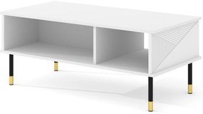 Konferenčný stolík Wenty (biela + čierna + zlatá). Akcia -20%. Vlastná spoľahlivá doprava až k Vám domov. 1125165
