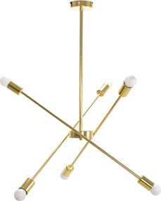 Toolight Toolight, stropné svietidlo 6xE27, APP1115-6CP, zlatá lesklá, OSW-04666