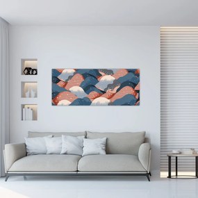 Obraz - Japonské vlny (120x50 cm)