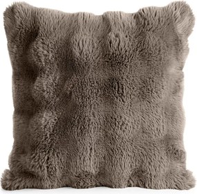 Dekorstudio Hrubá kožušinová obliečka na vankúš LILY s 3D efektom 45 x 45 cm, béžová