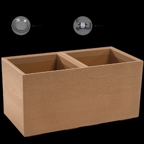 KVETINOVÝ ZÁHON KARO 800×400 – DOSKA Z PRÍRODNÉHO DREVA*88851