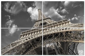 Obraz na plátne - Eiffelova veža - pohľad zdola 135FD (120x80 cm)