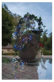 Vonkajšia solárna LED reťaz s farebnými diódami Star Trading DewDrop, dĺžka 5 m