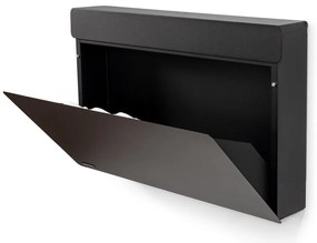 Čierna kovová výklopná/závesná skrinka na topánky 78x48x13 cm Luigi – Spinder Design