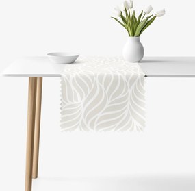 Goldea behúň na stôl teflónový - béžové línie 35x180 cm