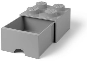 Sivý úložný box štvorec LEGO®