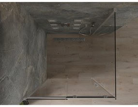 Mexen Omega, sprchovací kút s posuvnými dverami 100 (dvere) x 100 (stena) cm, 8mm číre sklo, chrómový profil, 825-100-100-01-00