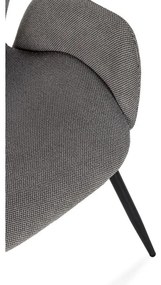 Sivé čalúnené jedálenské kreslá v súprave 2 ks Ansu – Marckeric