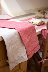 Home Elements Kuchynské utierky béžová a červená