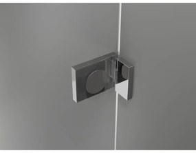 Mexen Lunar-F L, 1-krídlový sprchový kút so skladacími dverami, pravý, 95 x 90 cm, 8mm číre sklo, chrómový profil, 836L-095-090-01-00-P