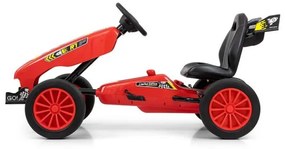 MILLY MALLY Detská šliapacia motokára Go-kart Milly Mally Rocket červená