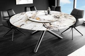 Okrúhly stôl do jedálne Spin viacfarebná keramika 150cm