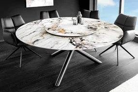 Okrúhly stôl do jedálne Spin viacfarebná keramika 150cm